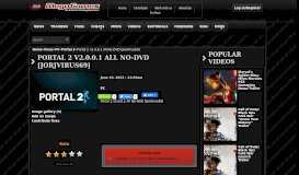 
							         Game Fix / Crack: Portal 2 v2.0.0.1 All No-DVD [JorjVirus69] NoDVD ...								  
							    