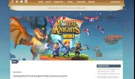 
							         Gamepedia Portal Knights Wiki Announcement - Portal Knights								  
							    