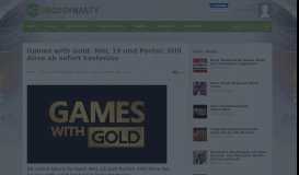 
							         Games with Gold: NHL 19 und Portal: Still Alive ab sofort kostenlos								  
							    