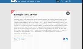 
							         GameSpot: Portal 2 Review | N4G								  
							    