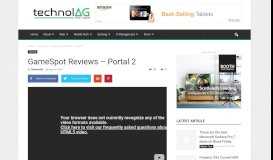 
							         GameSpot Reviews – Portal 2 | TechnolAG								  
							    