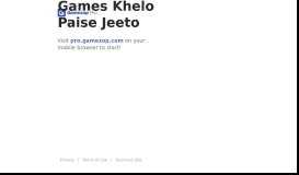 
							         Gamezop | Games Khelo, Paise Jeeto!								  
							    