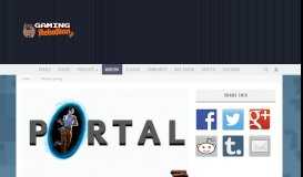 
							         Gaming On the Fringe: Portal & Wormholes – GamingRebellion								  
							    