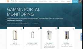 
							         Gamma Portal Monitoring - Mirion Technologies								  
							    