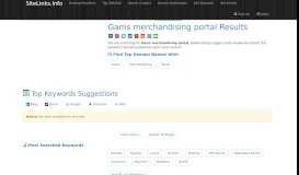 
							         Gams merchandising portal Results For Websites Listing - SiteLinks.Info								  
							    