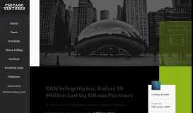 
							         GAN Integrity Inc. Raises $9 Million Led by Edison Partners - Chicago ...								  
							    