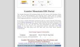 
							         Gander Mountain EDI Mapping Guidelines, Requirements and EDI ...								  
							    