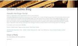
							         Gandhi Heritage Portal | Global Studies Blog								  
							    