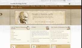 
							         Gandhi Heritage Portal: Repository of Authentic Information on the life ...								  
							    
