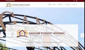 
							         Gannon Student Housing by Stonehouse Management Company								  
							    
