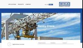 
							         Gantry Crane - Play it safe! | WIKA Mobile Control								  
							    