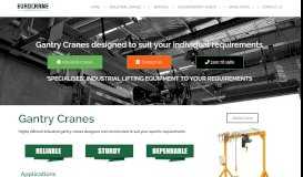 
							         Gantry Cranes - Eurocrane Australia PTY LTD								  
							    