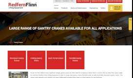 
							         Gantry Cranes, Mobile, Aluminium & Folding | Redfern Flinn ...								  
							    