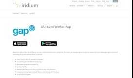 
							         GAP Lone Worker App | Iridium Satellite Communications								  
							    