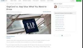 
							         GapCard vs. Gap Visa: What You Need to Know | Credit.com								  
							    
