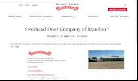 
							         Garage Doors | Overhead Door Company of Brandon - Canada								  
							    