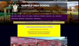 
							         Garfield High School: Home								  
							    