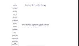 
							         Garissa University | Admissions | Courses | Undergrad & Postgrad								  
							    