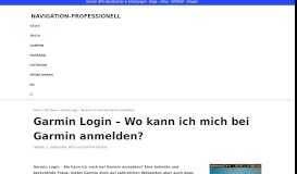 
							         Garmin Login | Wo kann ich mich bei Garmin anmelden? | Alle Logins								  
							    