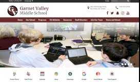 
							         Garnet Valley Middle School: Home								  
							    