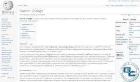 
							         Garrett College - Wikipedia								  
							    