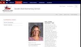 
							         Garrison, Cindy / Teacher Homepage - Wimberley ISD								  
							    