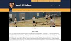 
							         Garth Hill College - Home								  
							    