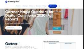 
							         Gartner Magic Quadrant for Ecommerce 2018 - Elastic Path								  
							    