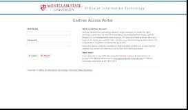 
							         Gartner Portal Access at Montclair State University - APP1								  
							    