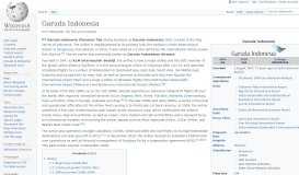 
							         Garuda Indonesia - Wikipedia								  
							    