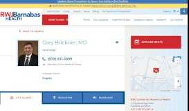 
							         Gary Brickner MD - New Jersey Health System - RWJBarnabas Health								  
							    