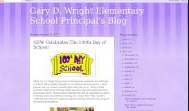 
							         Gary D. Wright Elementary School Principal's Blog: January 2017								  
							    