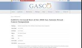 
							         GASCO's Licensed Best of the 2018 San Antonio Breast Cancer ...								  
							    