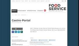 
							         Gastro-Portal - Food Service								  
							    