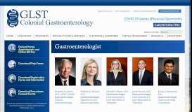 
							         Gastroenterologist | Colonial Gastroenterology - GLSTVA								  
							    
