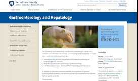 
							         Gastroenterology and Hepatology - Penn State Health Milton S ...								  
							    