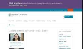 
							         Gastroenterology and Hepatology - Seattle Children's								  
							    