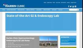 
							         Gastroenterology Endoscopy & GI Lab Rome | Harbin Clinic								  
							    