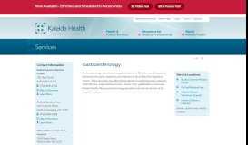 
							         Gastroenterology: - Kaleida Health – Buffalo, NY								  
							    