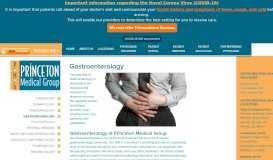 
							         Gastroenterology | Princeton Medical Group, PA								  
							    