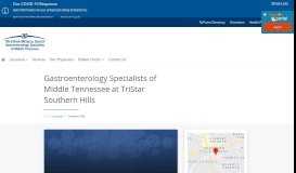
							         Gastroenterology Specialists at TriStar Southern Hills								  
							    