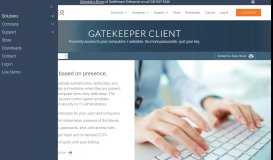 
							         GateKeeper Client - GateKeeper								  
							    