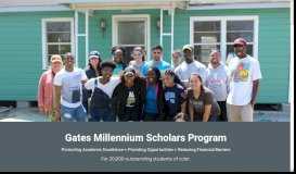 
							         Gates Millennium Scholars								  
							    