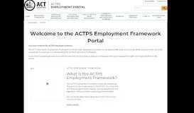 
							         Gateway - ACTPS Employment Portal - ACT Government								  
							    