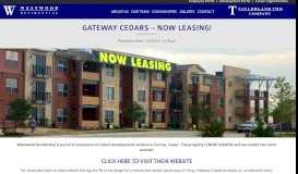 
							         Gateway Cedars – NOW LEASING! | Westwood Residential & Taylor ...								  
							    