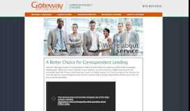 
							         Gateway Mortgage Group: Correspondent Lending								  
							    