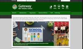 
							         Gateway MST Middle School / Homepage - Saint Louis Public Schools								  
							    