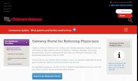 
							         Gateway Portal | Children's National								  
							    