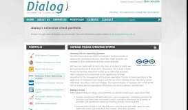 
							         Gateway Prison Operating System - Portfolio - Dialog Information ...								  
							    