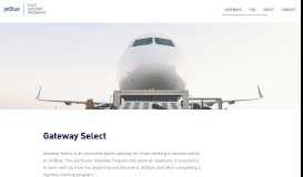 
							         Gateway Select — JetBlue Pilot Gateway Programs								  
							    